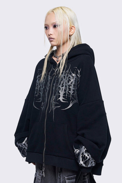 Minga London Venom Zip Up Hoodie