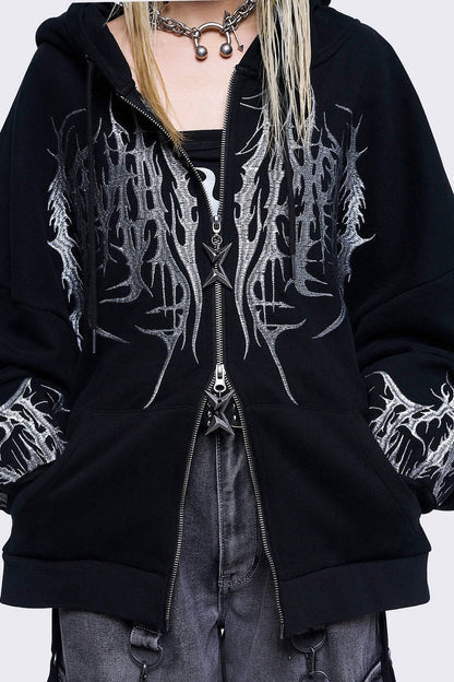Minga London Venom Zip Up Hoodie