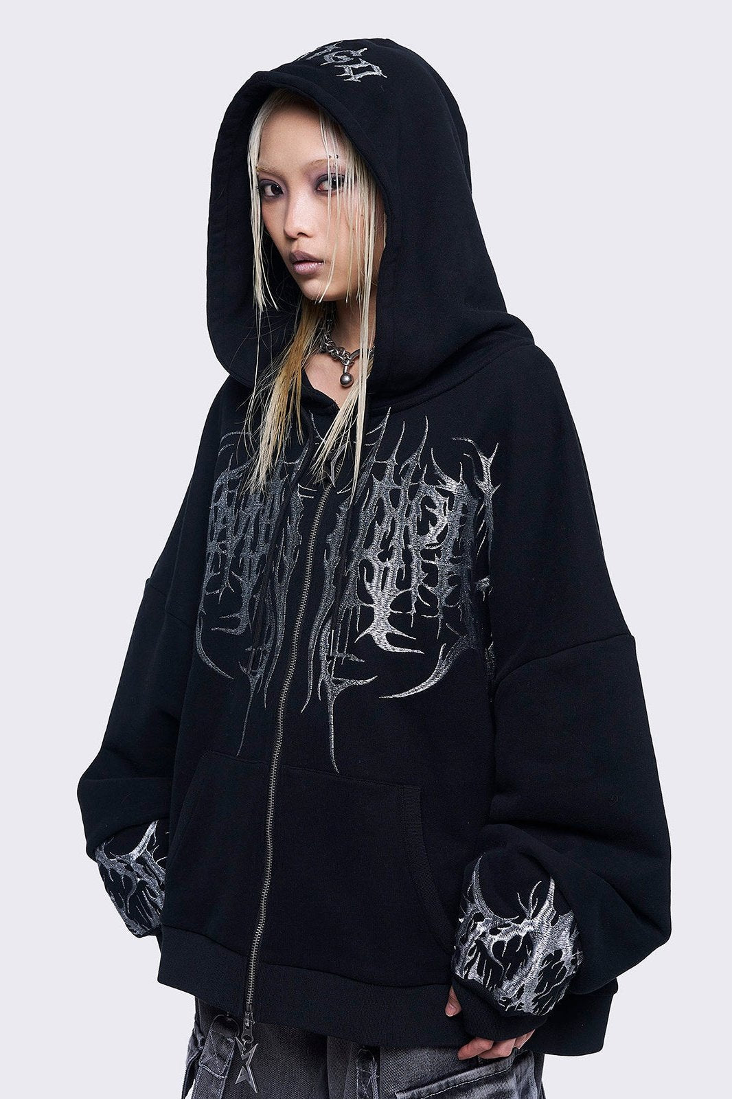 Minga London Venom Zip Up Hoodie
