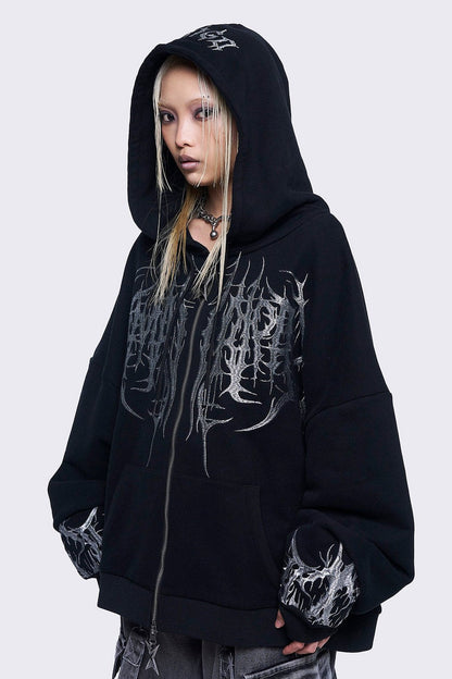 Minga London Venom Zip Up Hoodie