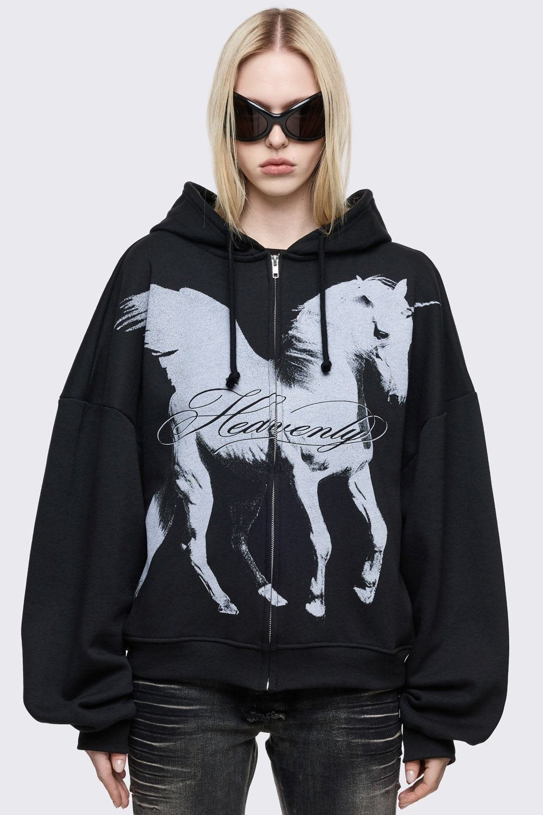Minga London Heavenly Alicorn Zip Up Hoodie