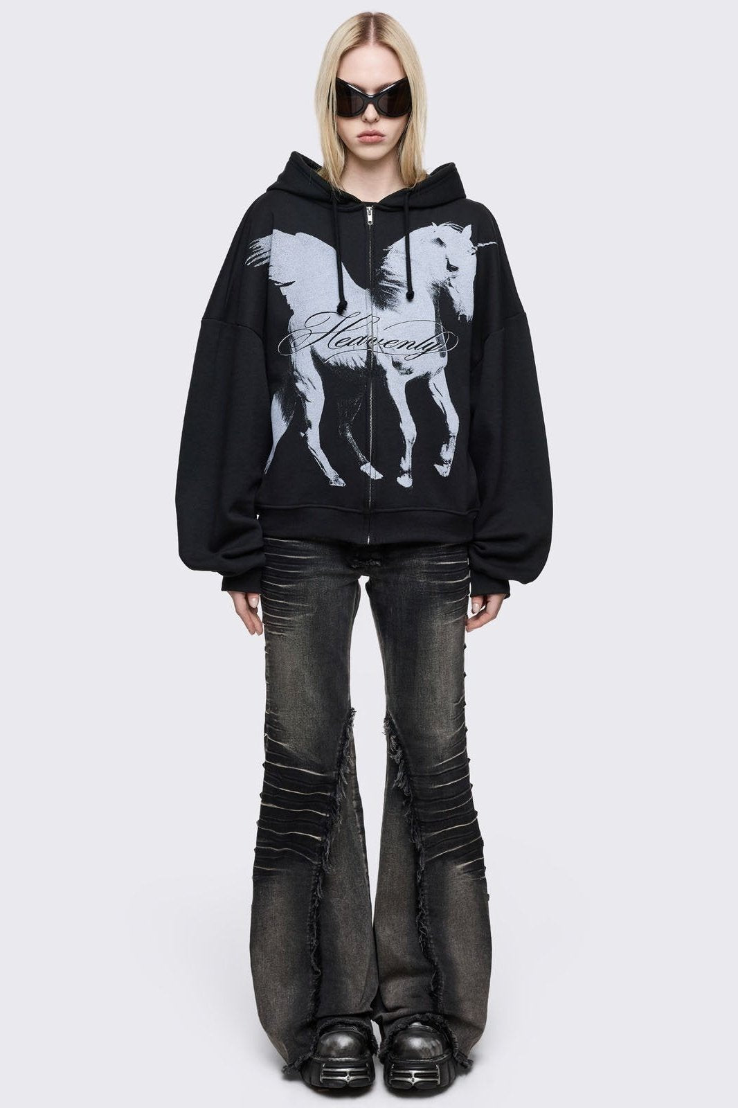 Minga London Heavenly Alicorn Zip Up Hoodie