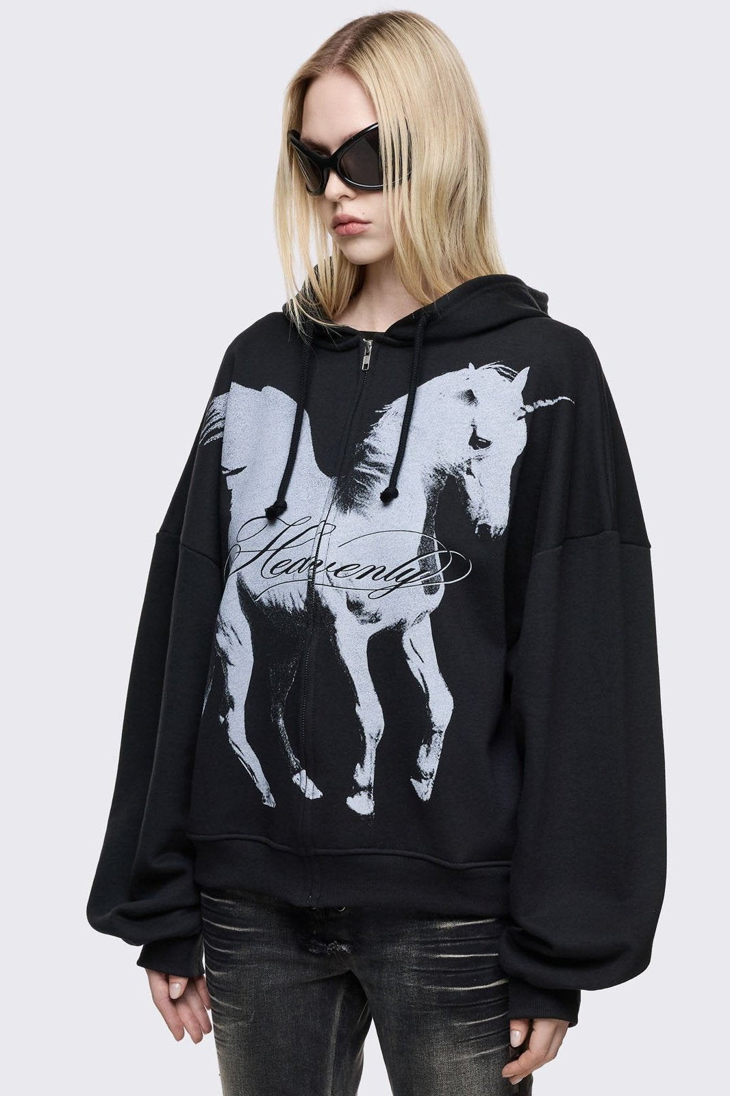 Minga London Heavenly Alicorn Zip Up Hoodie