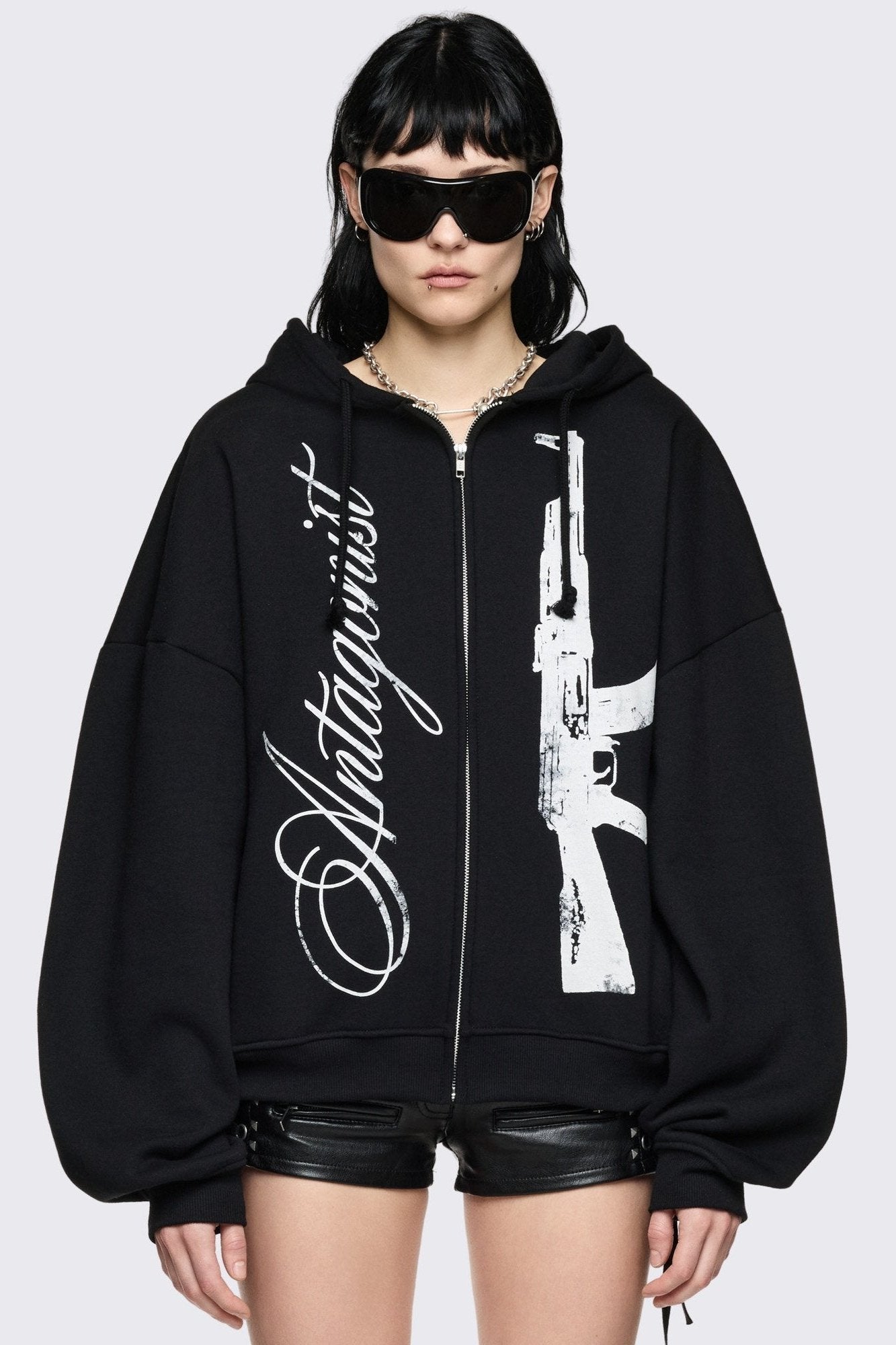 Minga London Antagonist Zip Up Hoodie