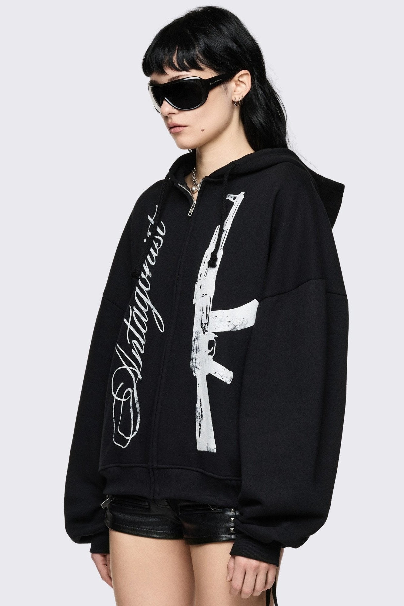 Minga London Antagonist Zip Up Hoodie