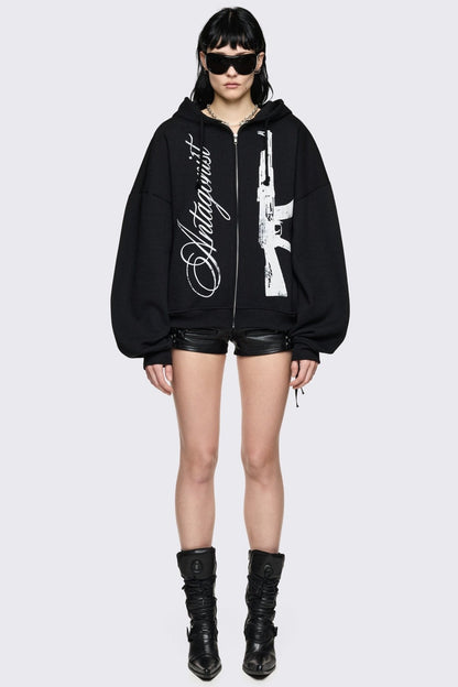 Minga London Antagonist Zip Up Hoodie