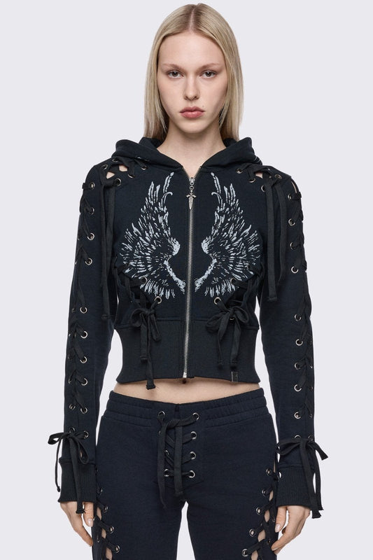 Minga London Grave Zip Up Hoodie