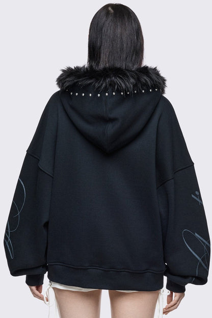 Minga London Divine Trouble Zip Up Hoodie