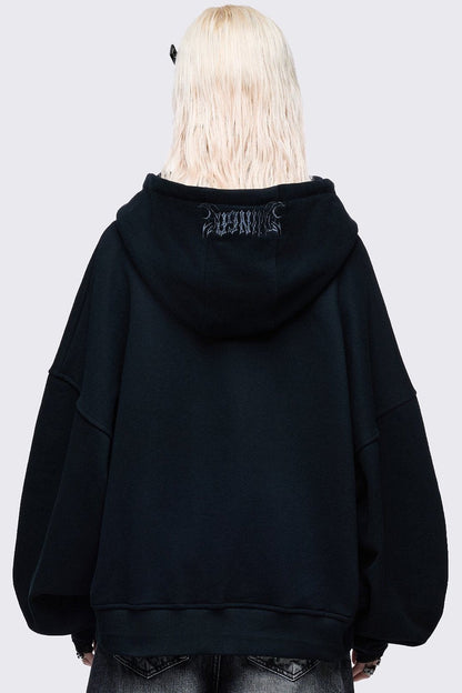 Minga London Burning Heart Zip Up Hoodie