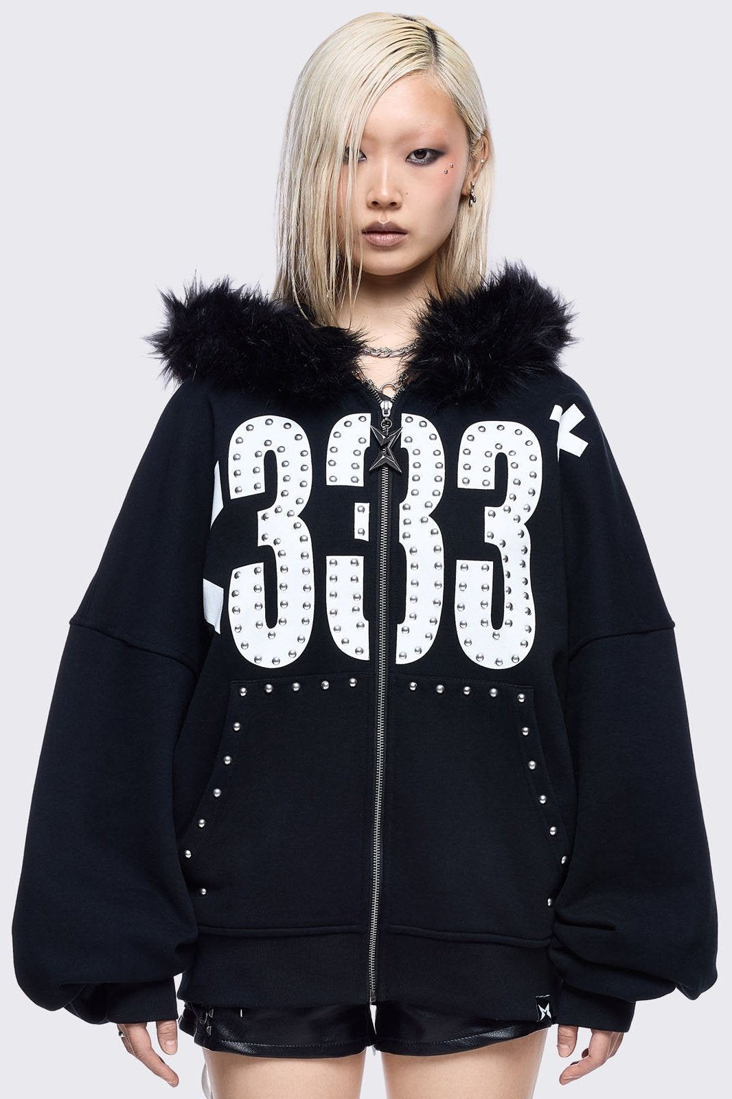Minga London 333 Zip Up Hoodie