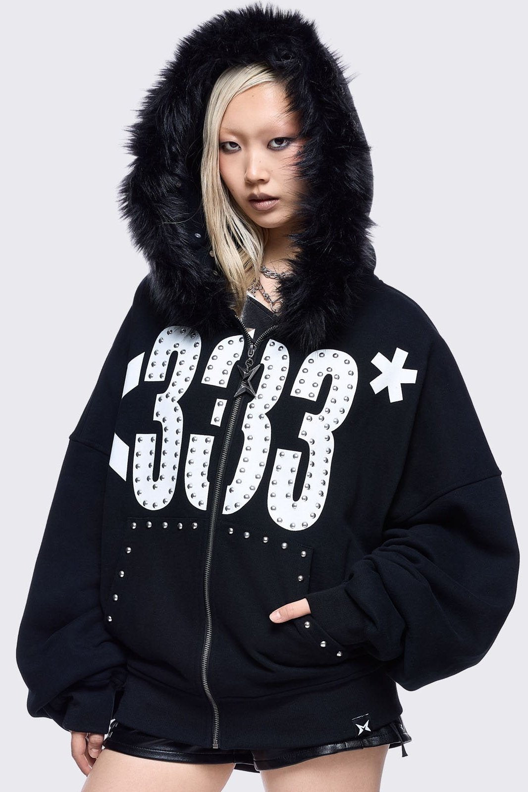 Minga London 333 Zip Up Hoodie