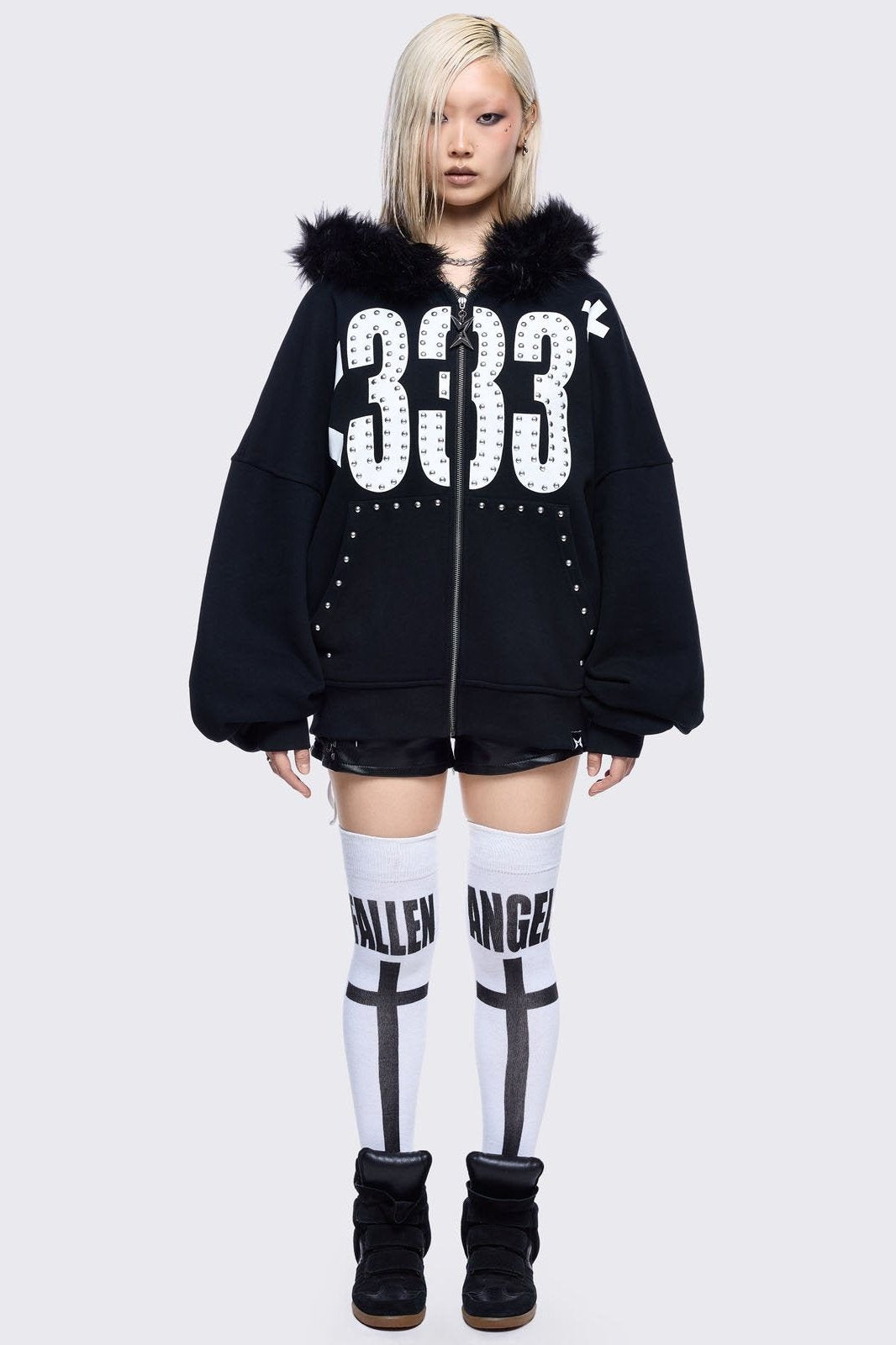 Minga London 333 Zip Up Hoodie