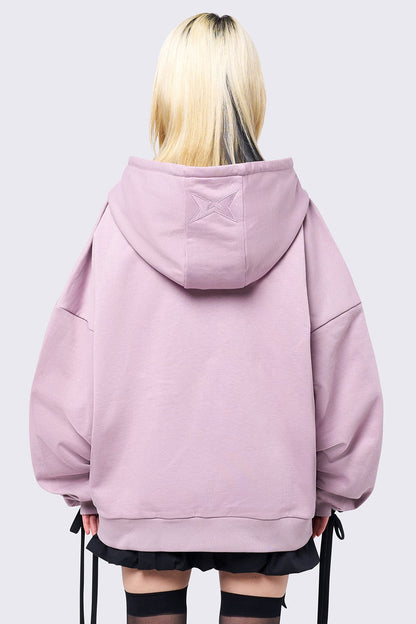 Minga London Mia Pink Zip Up Hoodie