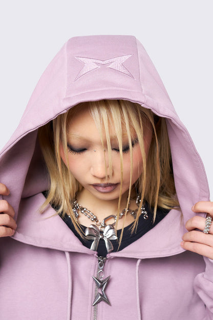 Minga London Mia Pink Zip Up Hoodie