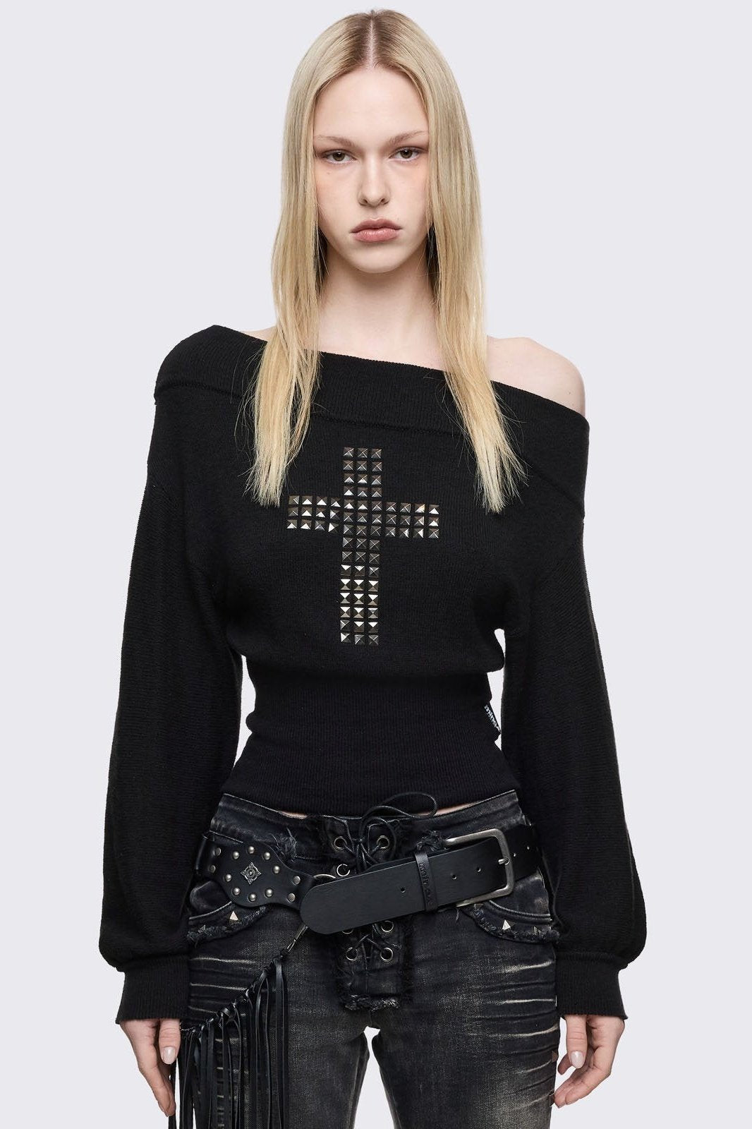 Minga London Grace Off-Shoulder Sweater