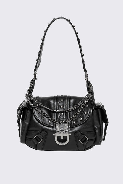 Minga London Sloane Studded Faux Leather Shoulder Bag