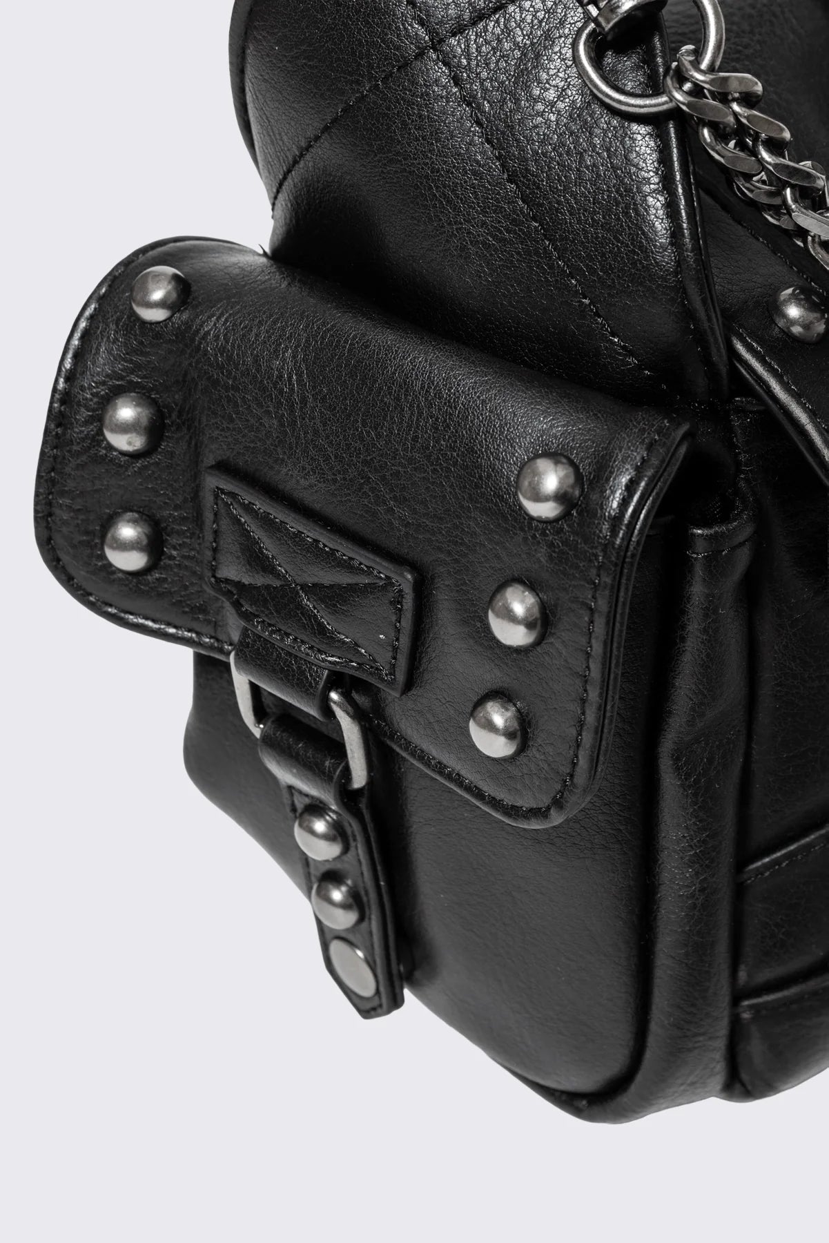 Minga London Sloane Studded Faux Leather Shoulder Bag