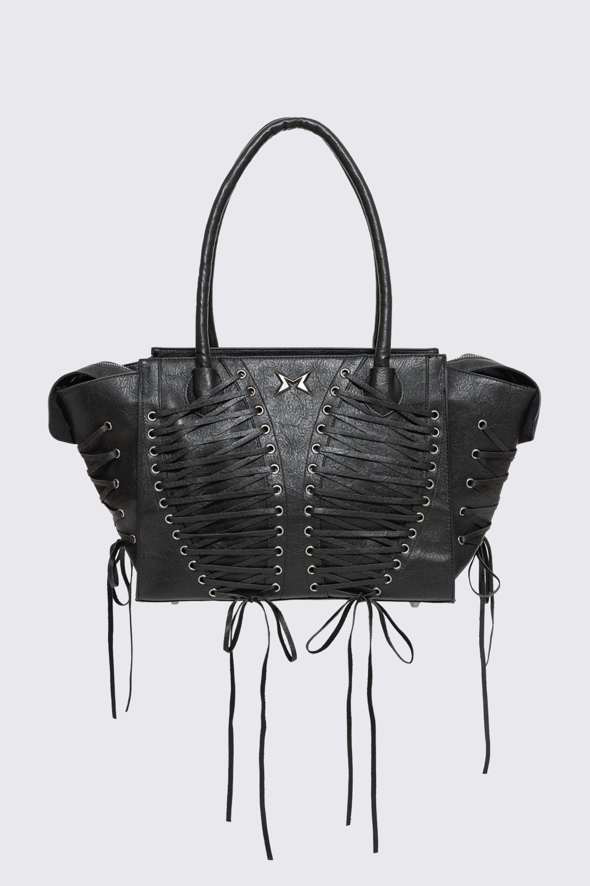 Minga London Avery Lace-Up Shoulder Bag