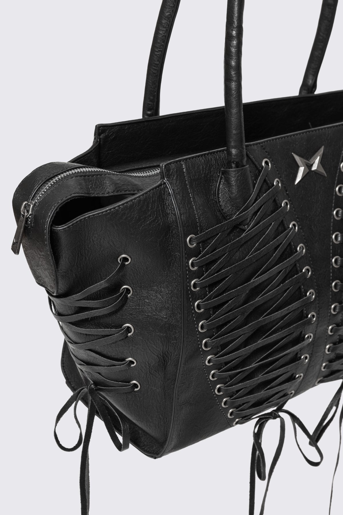 Minga London Avery Lace-Up Shoulder Bag
