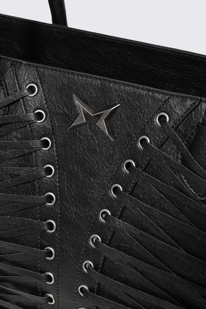 Minga London Avery Lace-Up Shoulder Bag