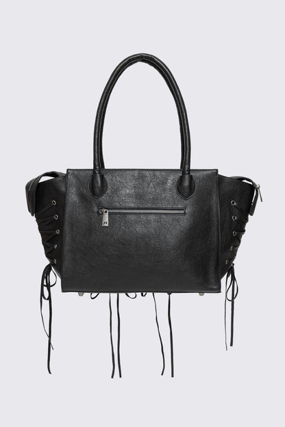 Minga London Avery Lace-Up Shoulder Bag