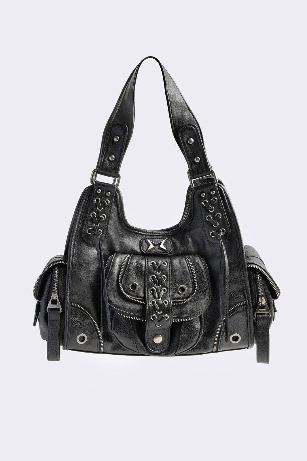Minga London Jules Faux Leather Shoulder Bag