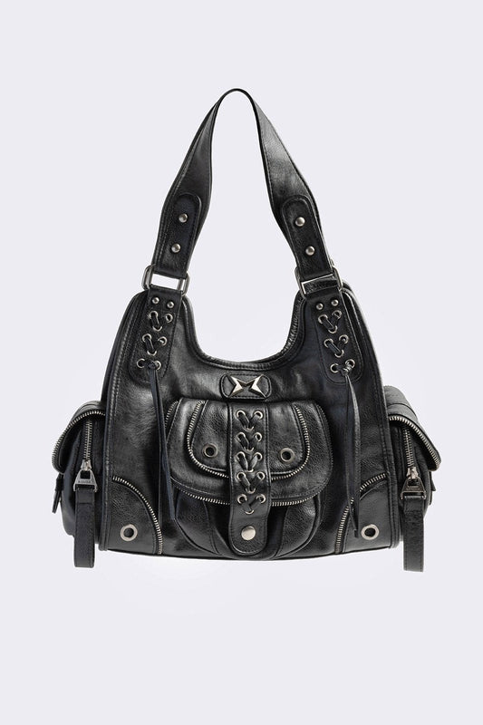 Minga London Jules Faux Leather Shoulder Bag