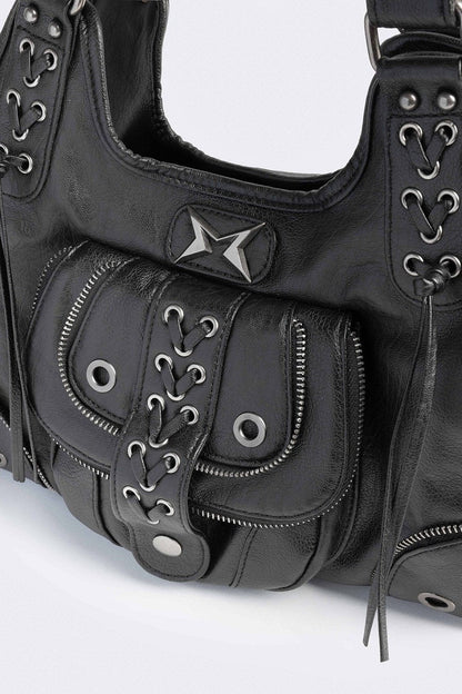 Minga London Jules Faux Leather Shoulder Bag