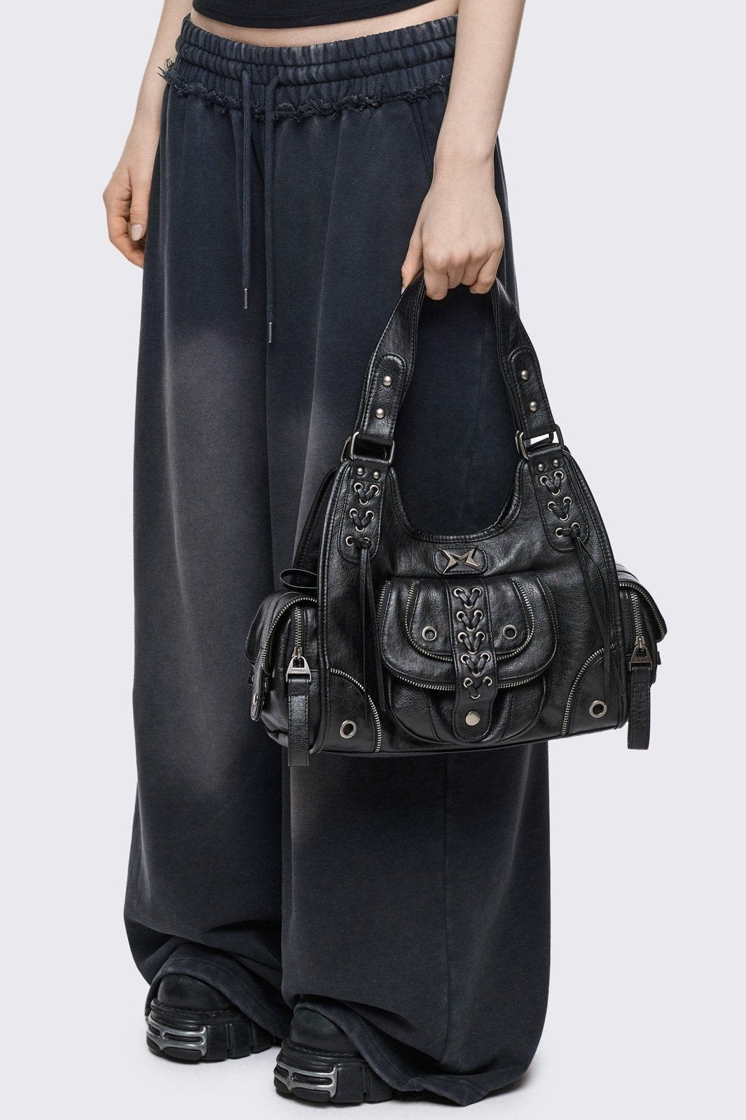 Minga London Jules Faux Leather Shoulder Bag