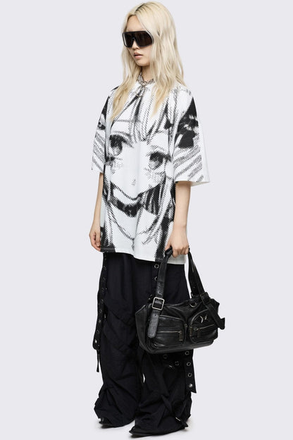 Minga London Soot Faux Leather Shoulder Bag