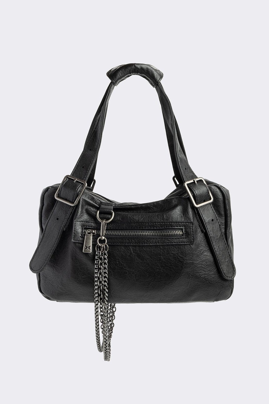 Minga London Soot Faux Leather Shoulder Bag