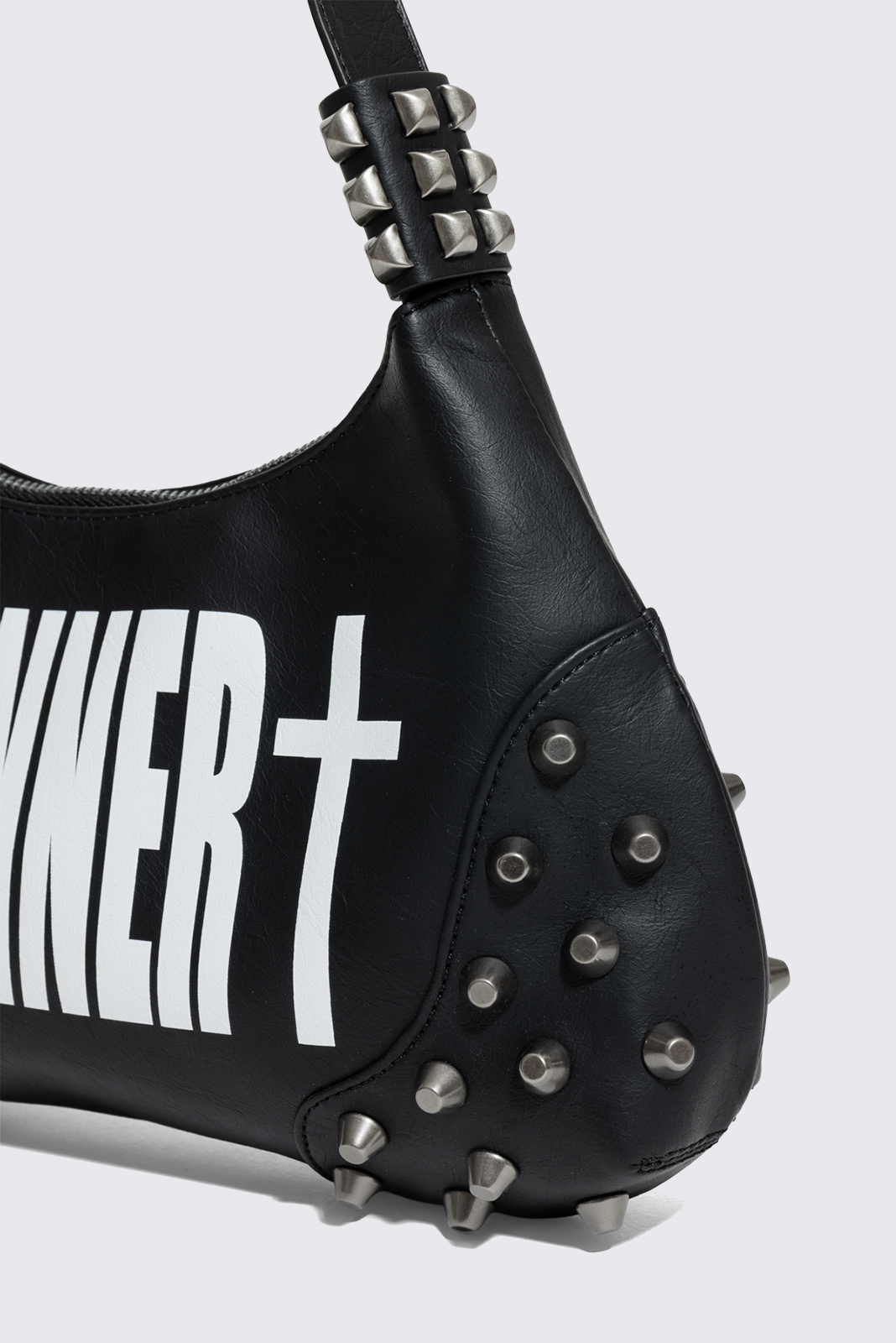 Minga London Sinner Graphic Faux Leather Shoulder Bag