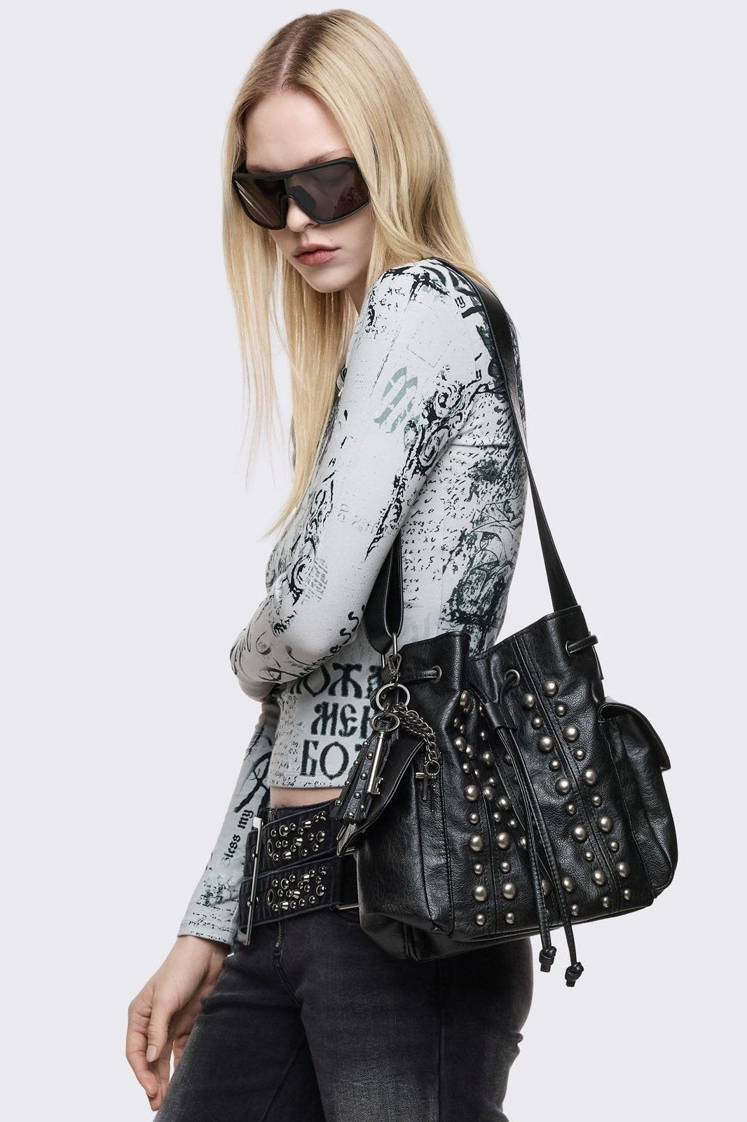 Minga London Kara Faux Leather Bucket Bag
