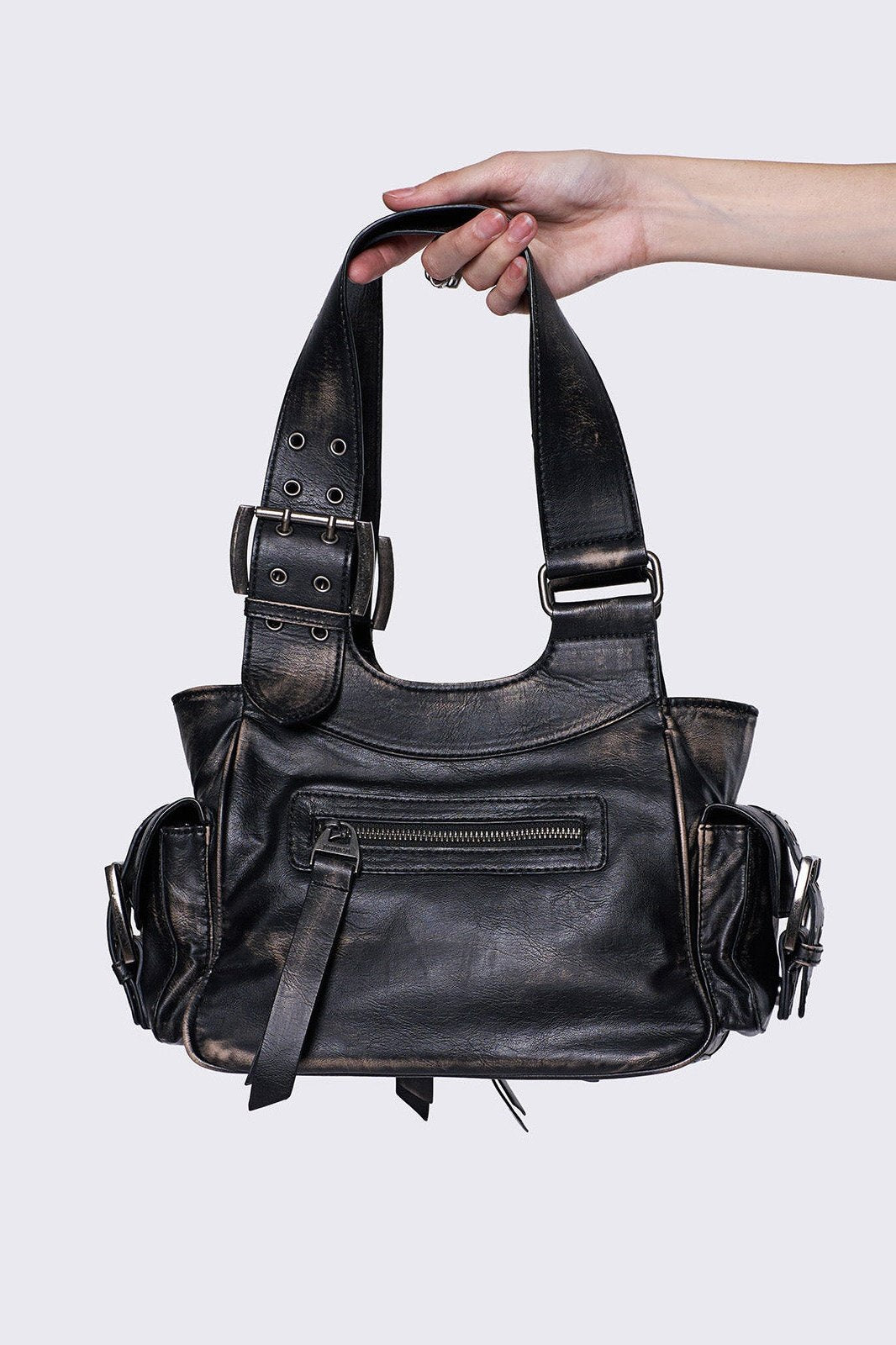 Minga London Jade Faux Leather Shoulder Bag