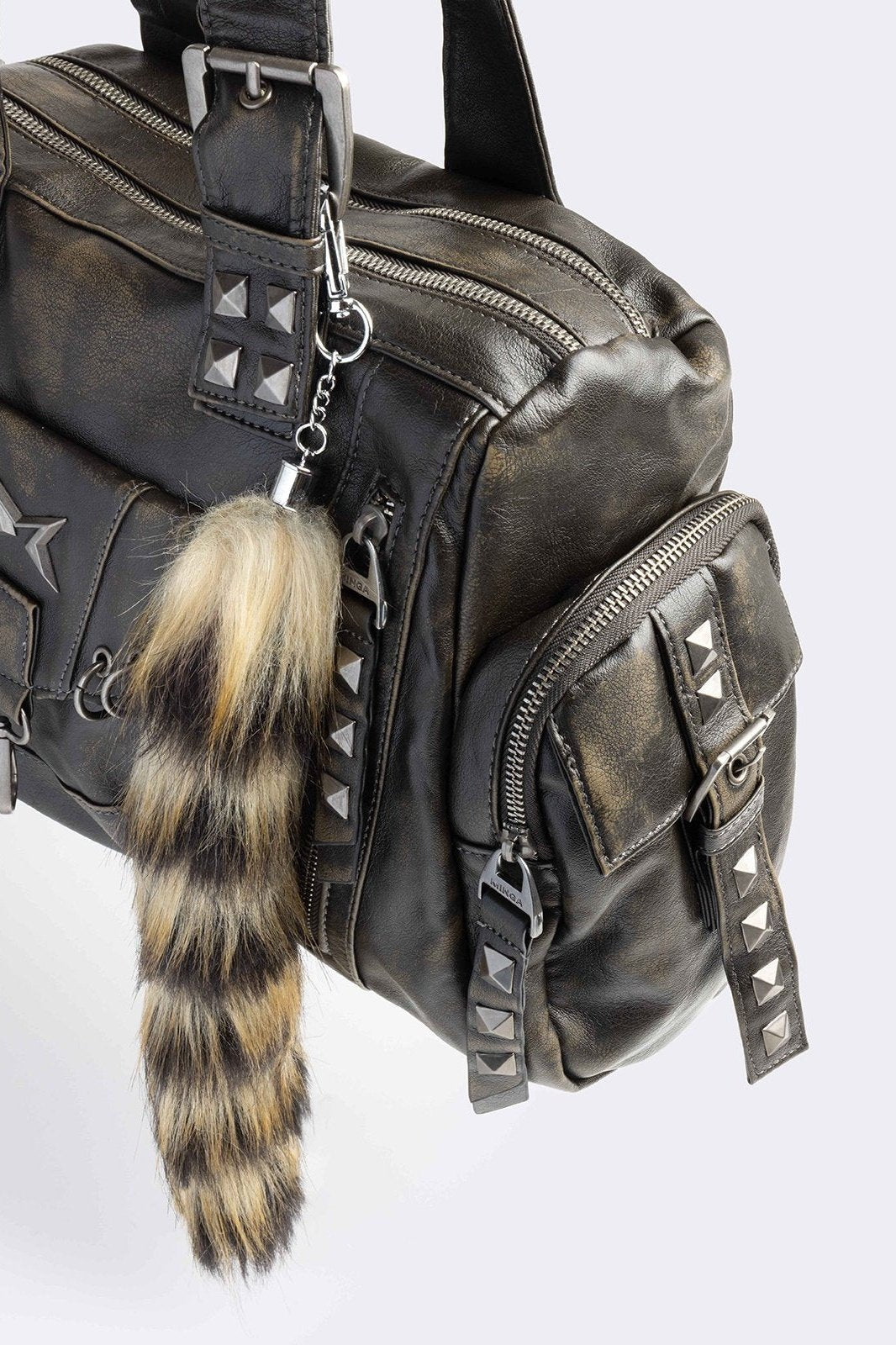 Minga London Sharp Faux Leather Shoulder Bag