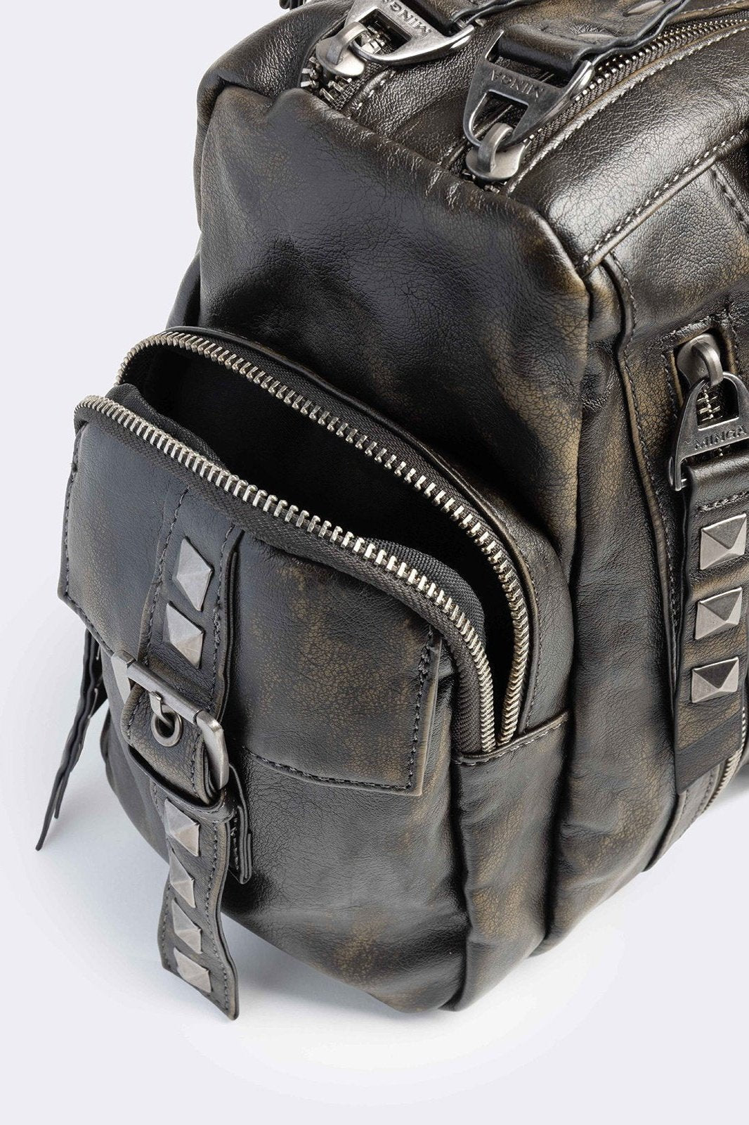 Minga London Sharp Faux Leather Shoulder Bag