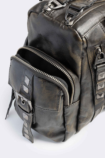 Minga London Sharp Faux Leather Shoulder Bag