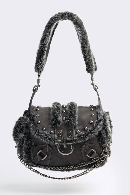 Minga London Polly Faux Suede Shoulder Bag