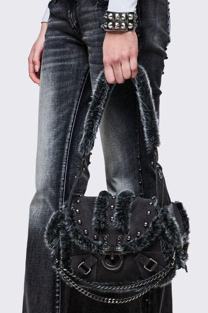 Minga London Polly Faux Suede Shoulder Bag