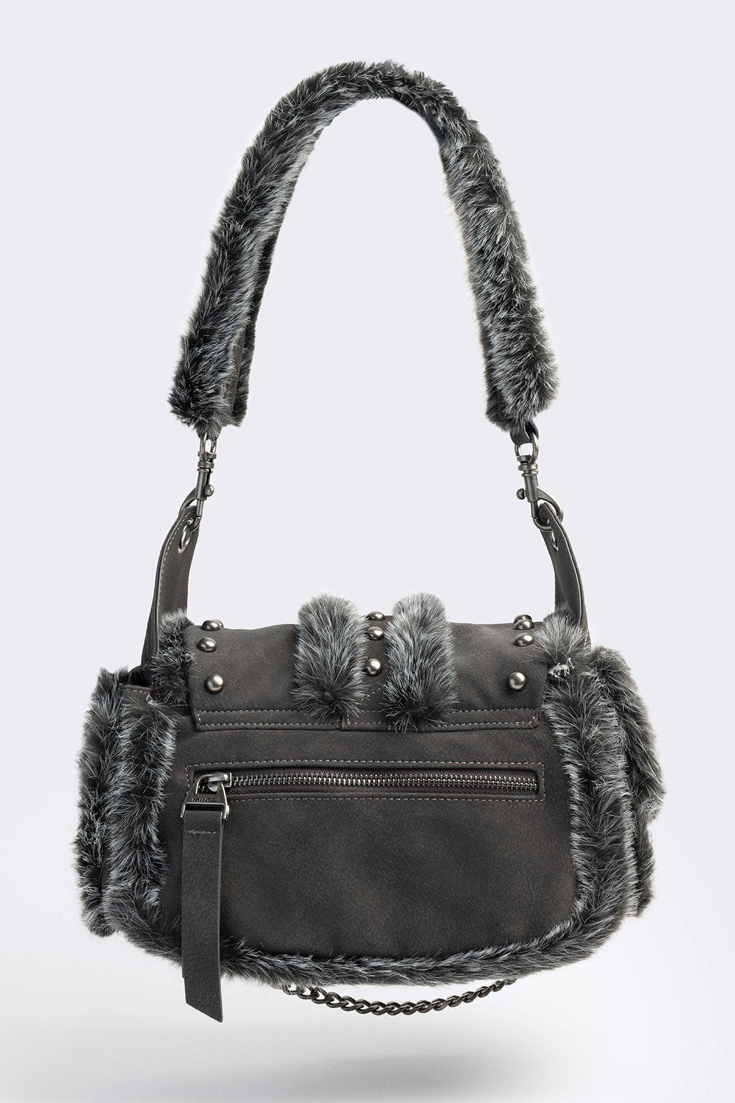 Minga London Polly Faux Suede Shoulder Bag
