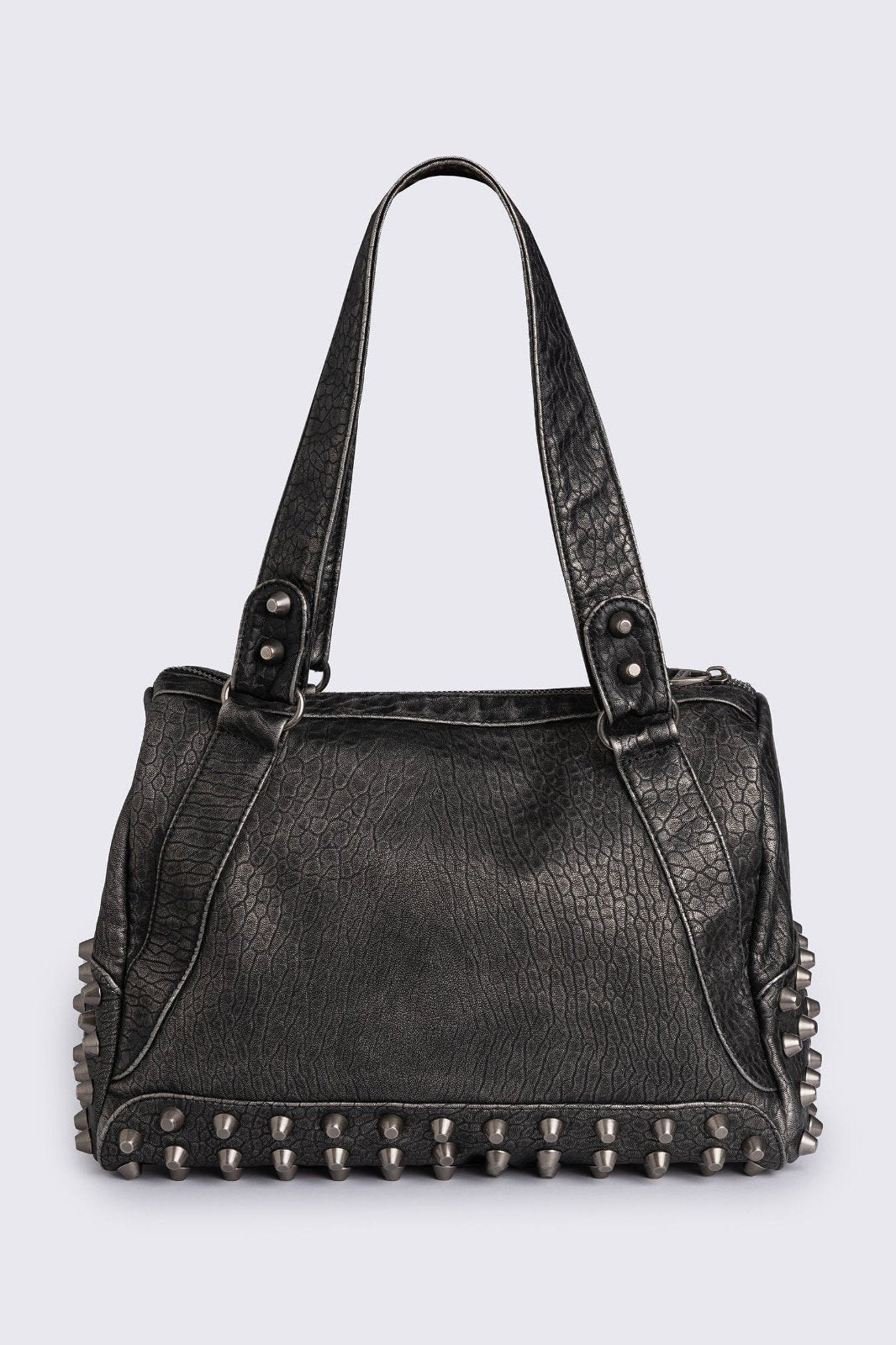 Minga London Xena Studded Faux Leather Shoulder Bag