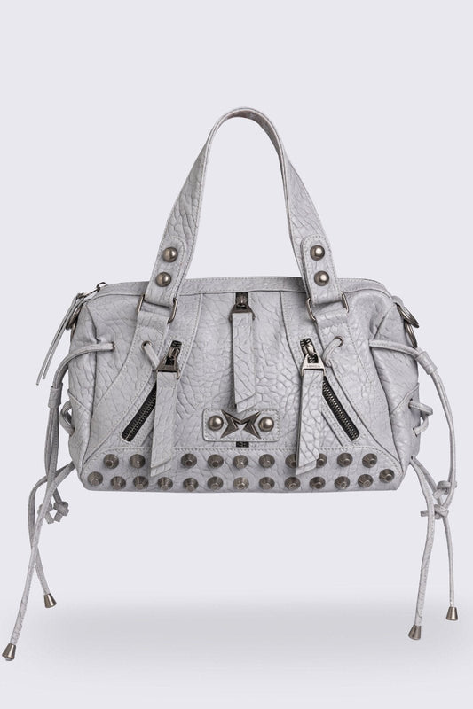 Minga London Alba Studded Faux Leather Shoulder Bag