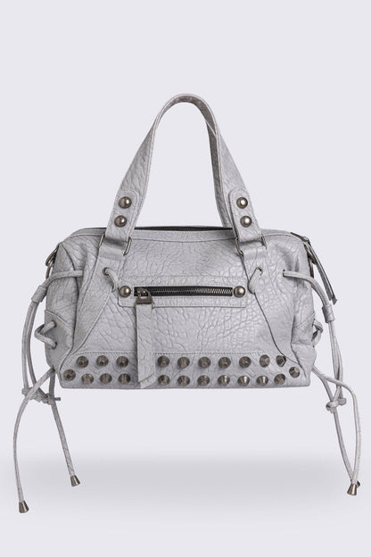 Minga London Alba Studded Faux Leather Shoulder Bag
