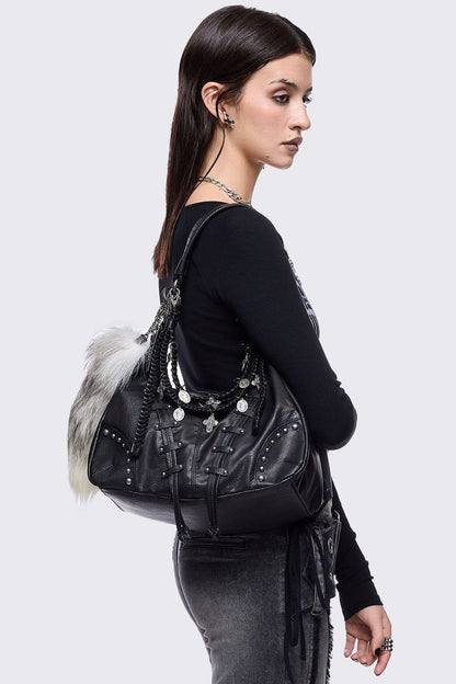 Minga London Hester Faux Leather Shoulder Bag