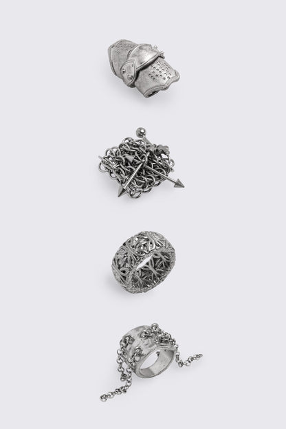 Minga London Fortress Ring Set