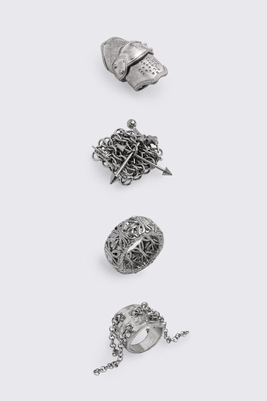 Minga London Fortress Ring Set