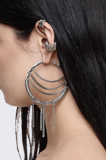 Minga London Iron Rain Earring Set
