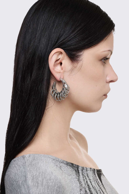 Minga London Iron Rain Earring Set