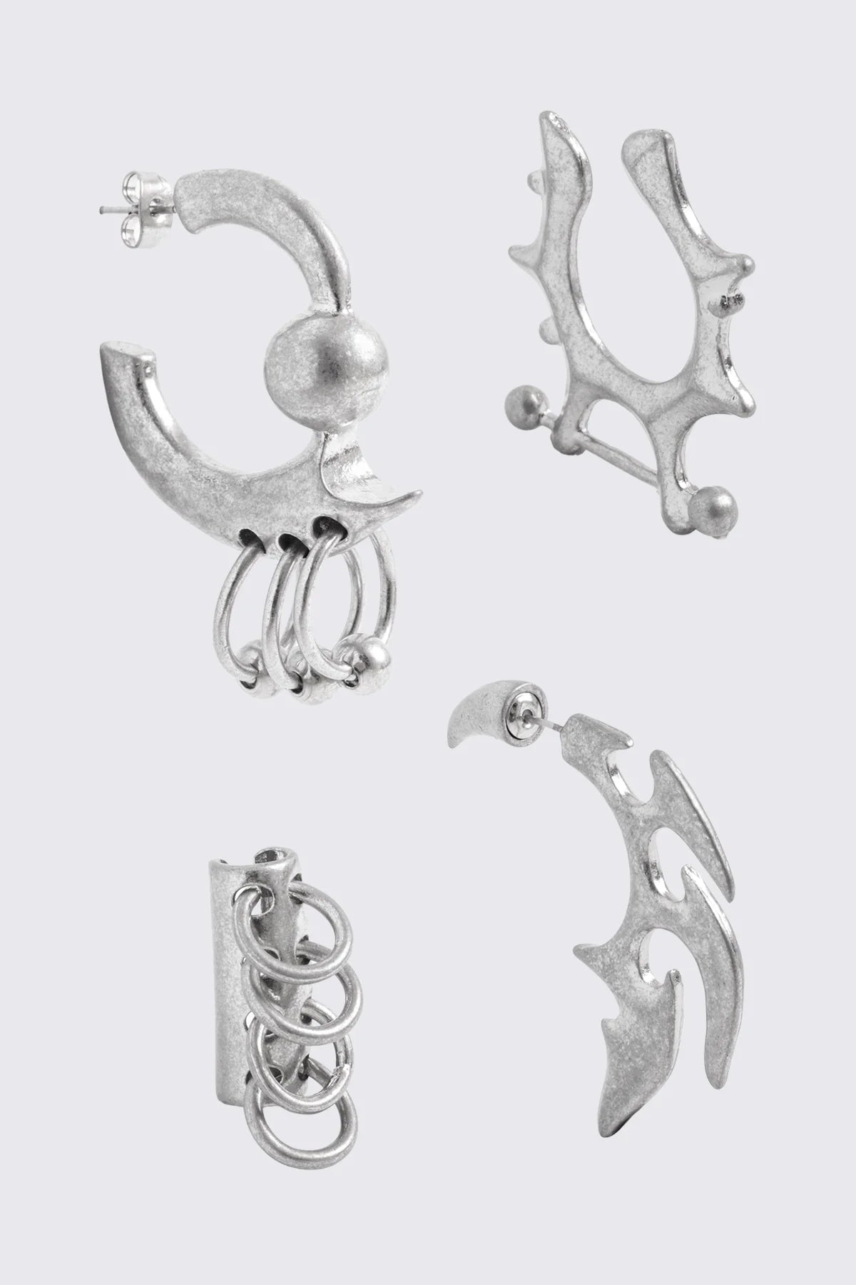 Minga London Dark Tribal Earring Set
