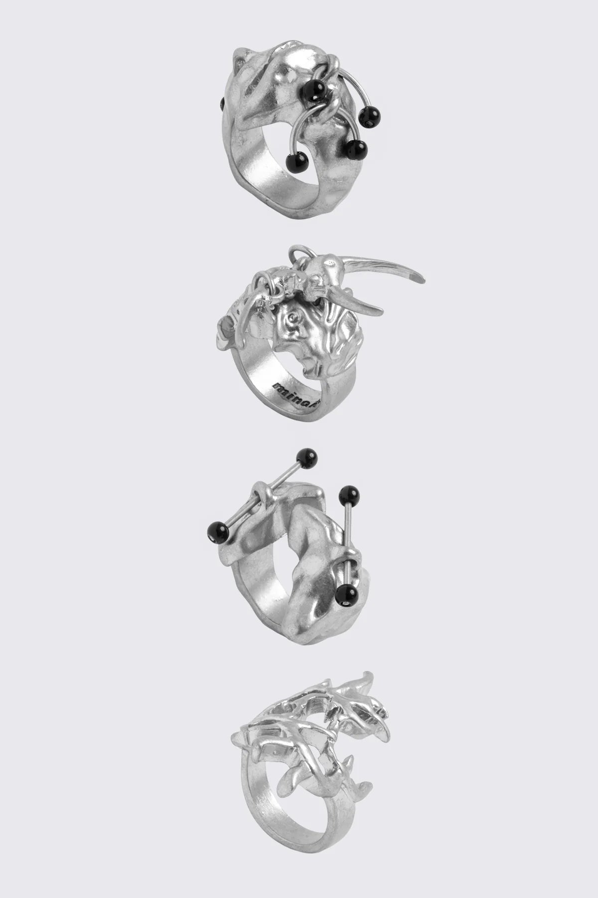 Minga London Glassy Ring Set